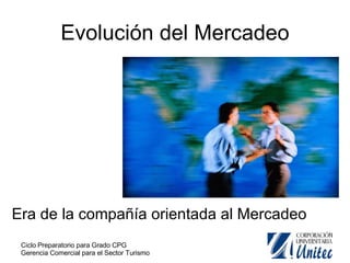 Evolución del Mercadeo Era de la compañía orientada al Mercadeo 