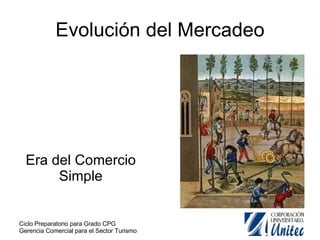 Evolución del Mercadeo Era del Comercio Simple 