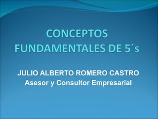 JULIO ALBERTO ROMERO CASTRO Asesor y Consultor Empresarial 