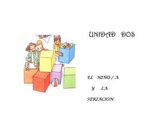UNIDADUNIDADUNIDADUNIDAD DOSDOSDOSDOS
EL NIÑO / AEL NIÑO / AEL NIÑO / AEL NIÑO / A
Y LAY LAY LAY LA
SERIACIONSERIACIONSERIACIONSERIACION
 