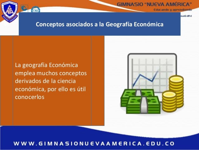 Conceptos asociados a la geografía económica