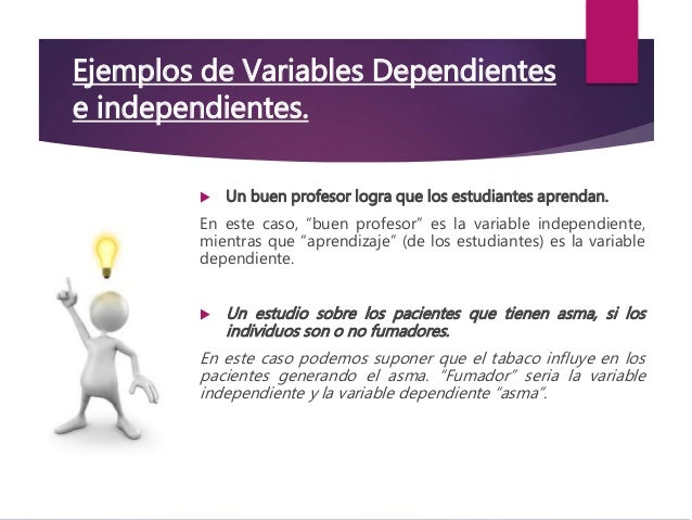 Ejemplos De Variables Dependientes E Independientes En El Metodo Images