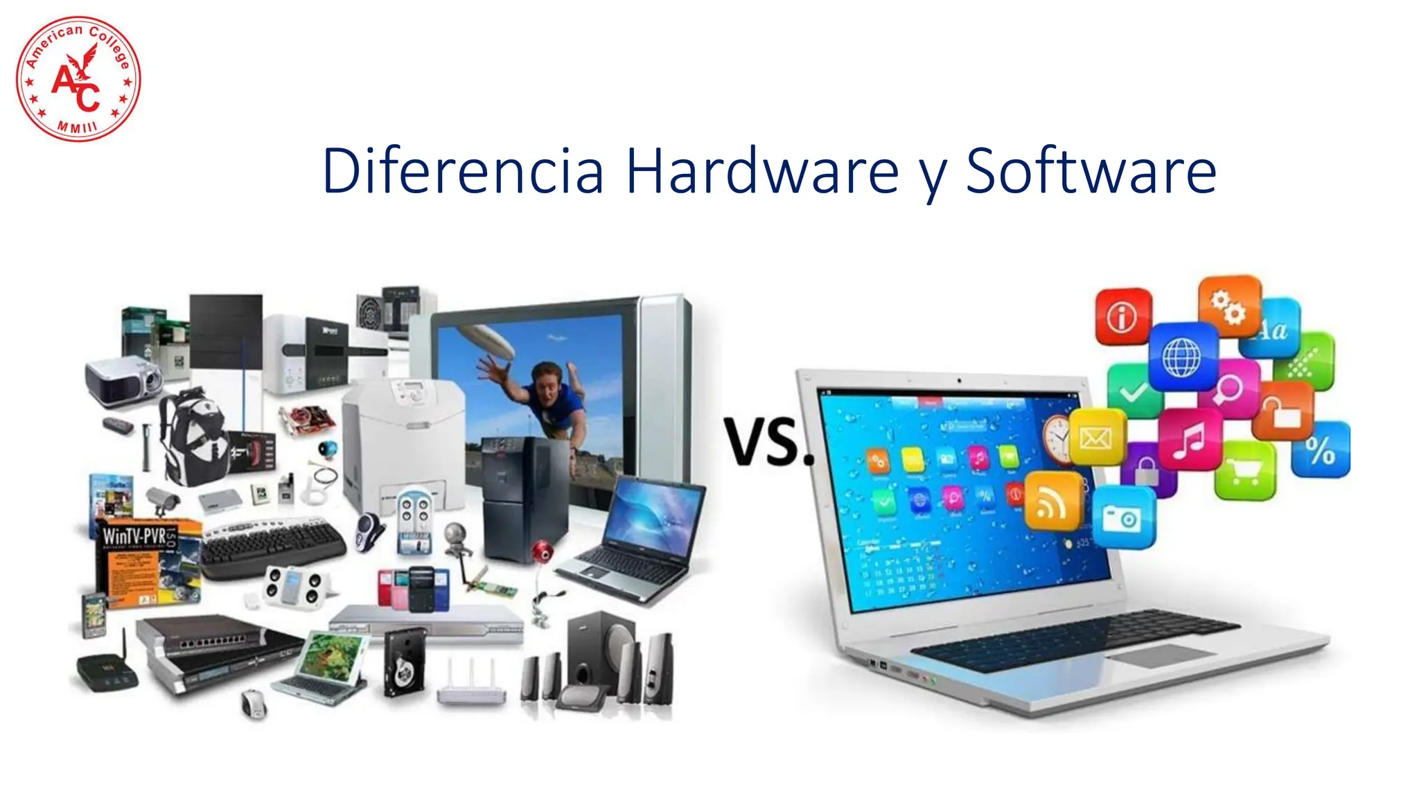 Diferencia Hardware y Software
 