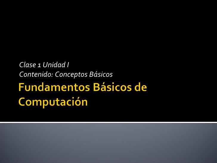 Conceptos Basicos de Computacion