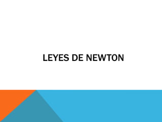 LEYES DE NEWTON
 
