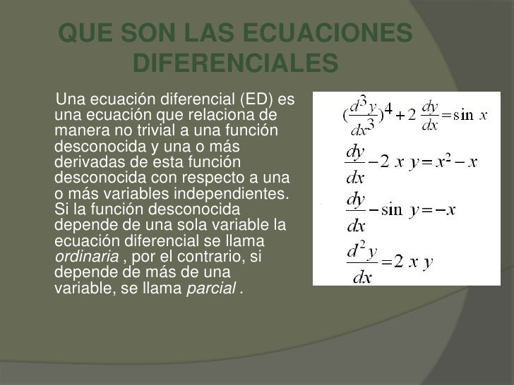 Conceptos Basicos De Ecuaciones Diferenciales