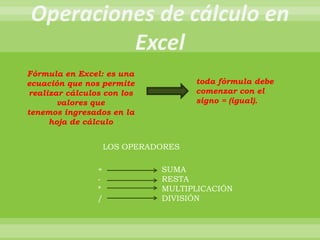 Conceptos basicos de excel | PPTX