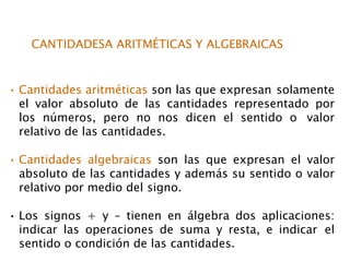 Conceptos basicos del algebra