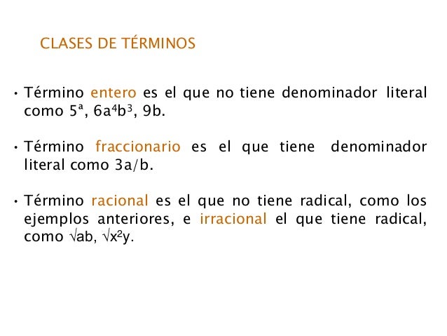 Conceptos basicos del algebra