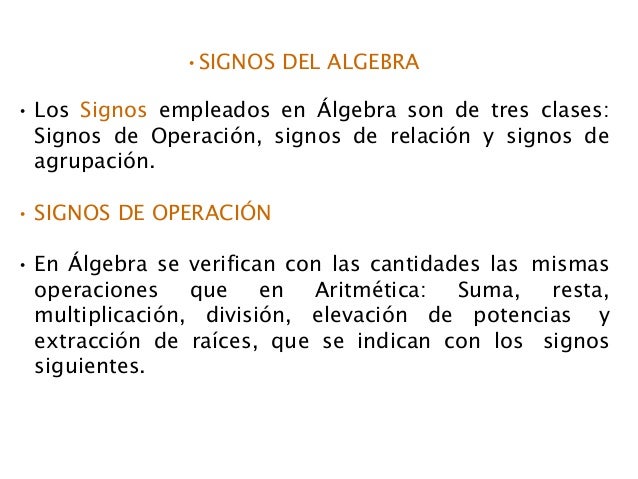 Conceptos basicos del algebra