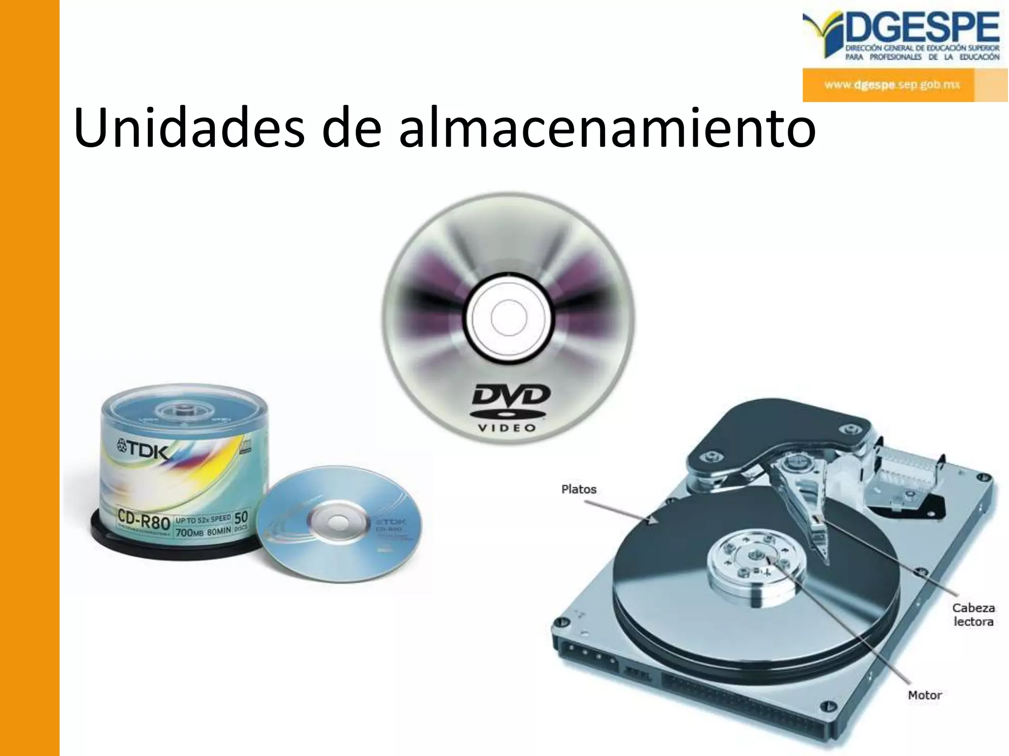 Unidades de almacenamiento
 