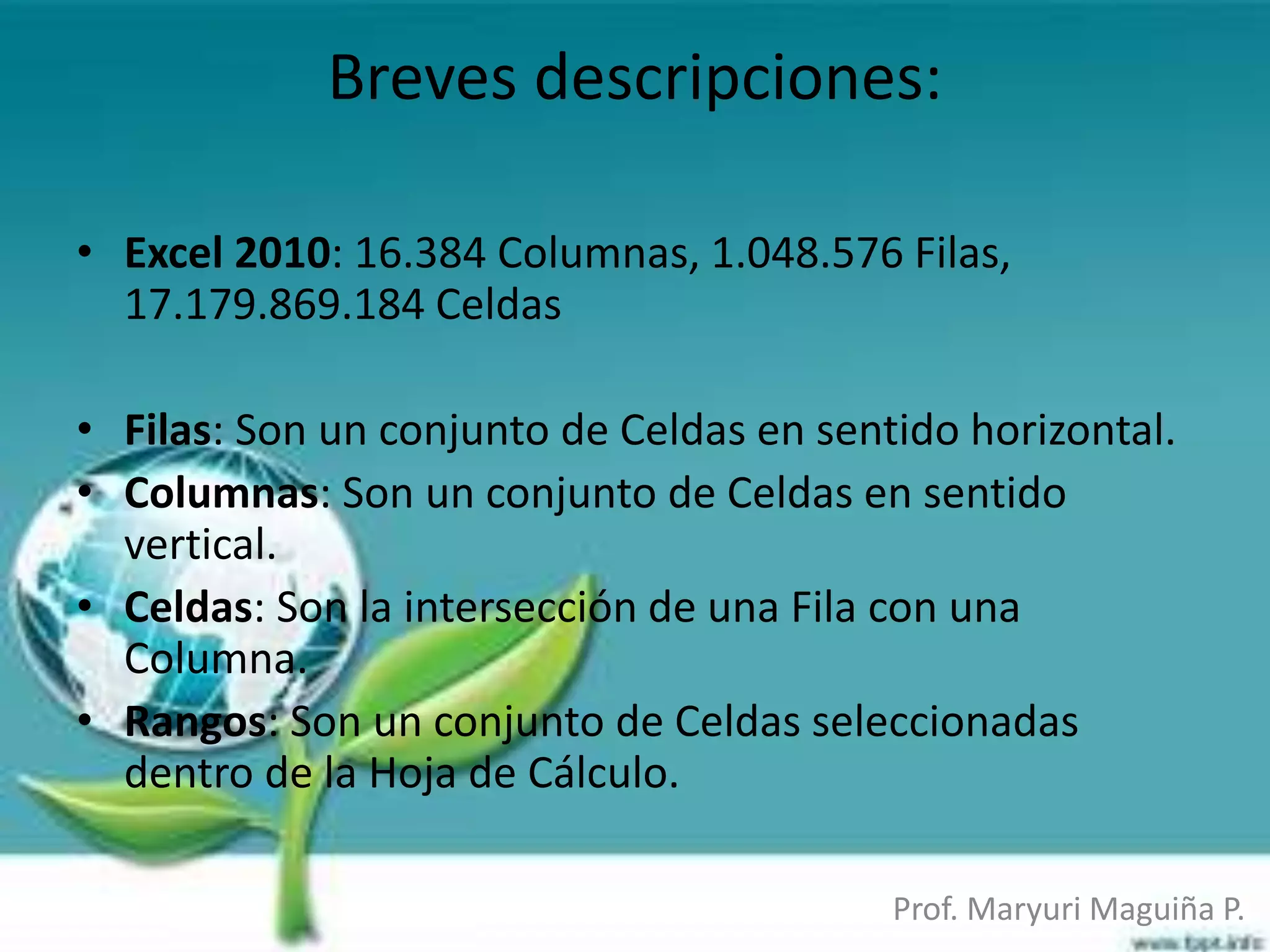 Conceptos basicos de microsoft excel | PPTX