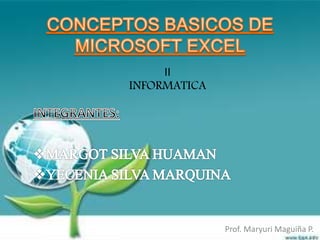 Conceptos basicos de microsoft excel | PPTX