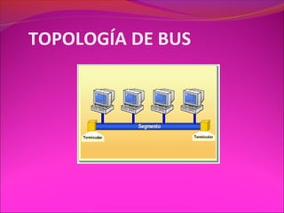 TOPOLOGÍA DE BUS
 