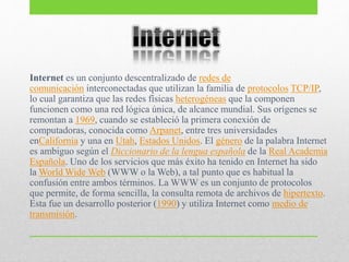 Conceptos basicos de redes e internet | PPTX