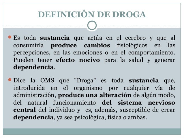 Conceptos Básicos sobre Drogas (1) Taller de Madres