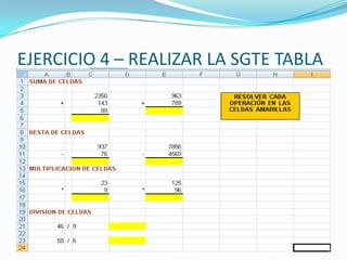 Conceptos basicos excel 2007 | PPTX