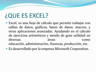 Conceptos basicos excel 2007 | PPTX