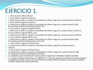 Conceptos basicos excel 2007 | PPTX