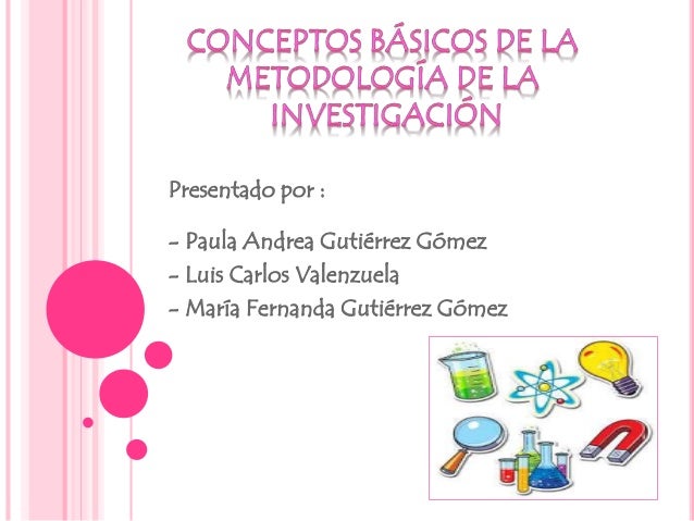 Conceptos basicos metodologia de la investigacion