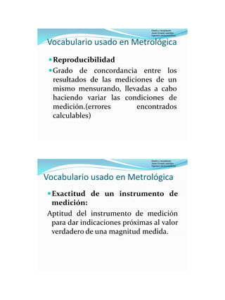 Conceptos Basicos Metrologia | PDF