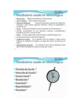 Conceptos Basicos Metrologia | PDF