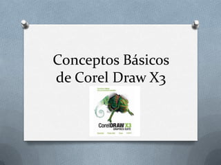 Conceptos Básicos
de Corel Draw X3
 