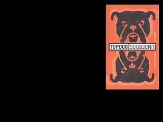 a. TOP DOG (perro de arriba,
DEBES)
b. Under Dog (perro de abajo
NO PUEDES)
 