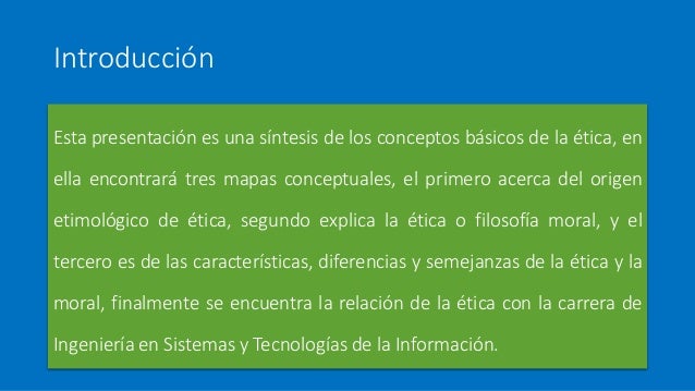 Conceptos básicos de la ética