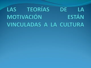 Conceptos básicos de motivación