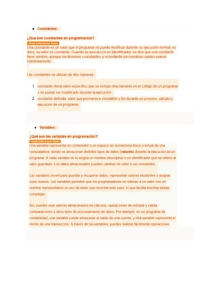 Conceptos básicos de programacion de tecnologia | PDF