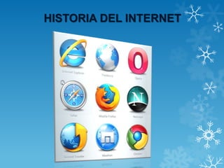 HISTORIA DEL INTERNET
 