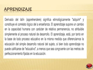 APRENDIZAJE