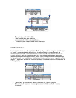 Conceptos básicos sobre relaciones