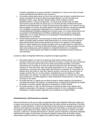 Conceptos básicos sobre relaciones