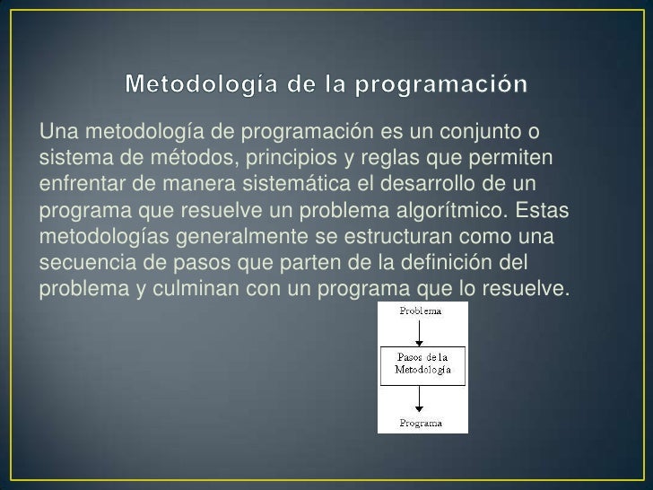 Conceptos básicos y metodología de la programación