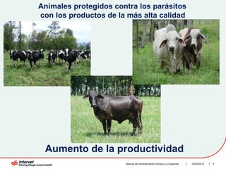 Manual de entrenamiento Panacur y Coopersol  Animales protegidos contra los parásitos con los productos de la más alta calidad  Aumento de la productividad  19/05/2010 