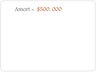 Amort = $500, 000
 