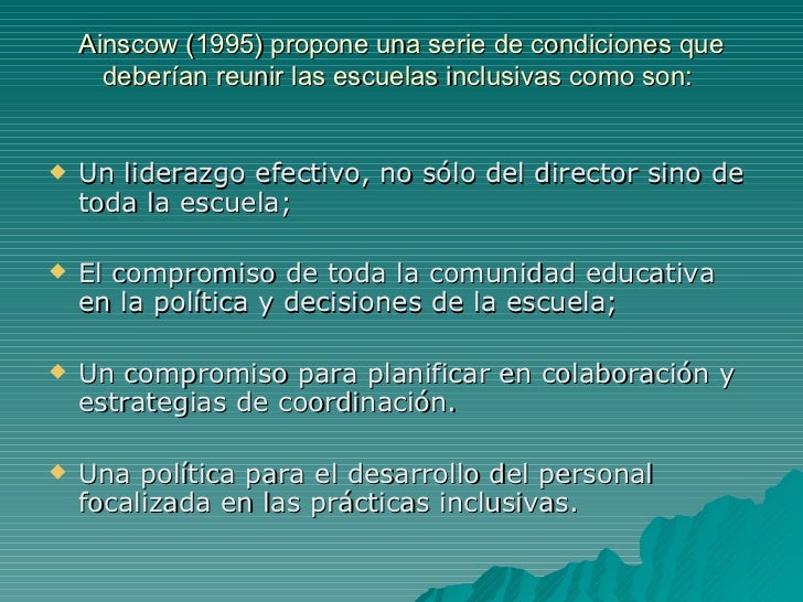 Conceptos De Educacion Inclusiva