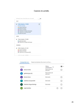 25
Capturas de pantalla.
 