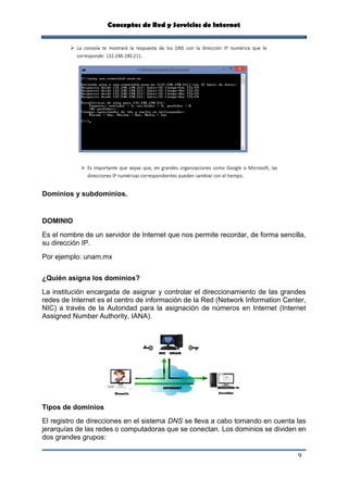 Conceptos de red y servicios de internet | PDF