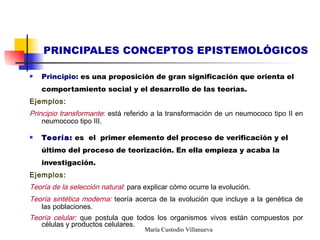 Conceptos epistemológicos | PPT