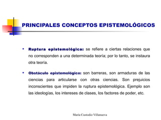 Conceptos epistemológicos | PPT
