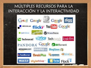 MÚLTIPLES RECURSOS PARA LA INTERACCIÓN Y LA INTERACTIVIDAD 