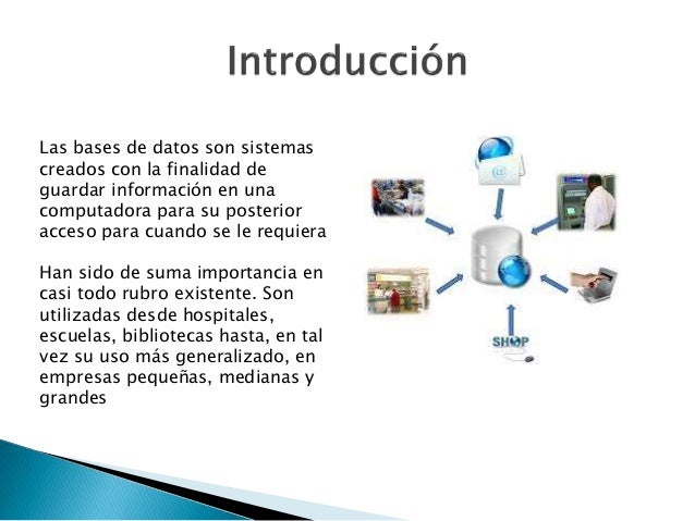 Conceptos generales de Bases de Datos