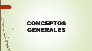 CONCEPTOS
GENERALES
 