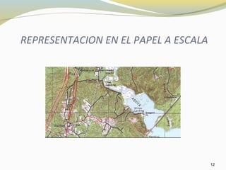 REPRESENTACION EN EL PAPEL A ESCALA
12
 