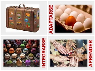 INTEGRARSE
             ADAPTARSE




APRENDER
 