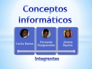 Fernando     Jimena
Carlos Ramos
               Diazgranados   Bayona
 