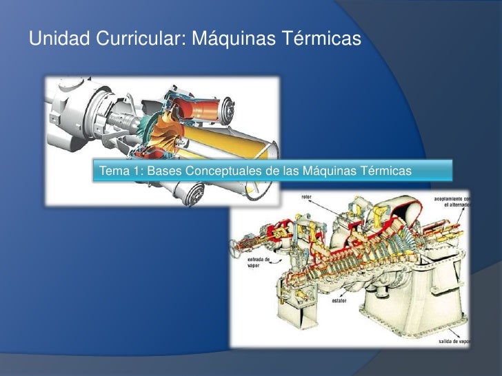Conceptos previos de maquinas termicas